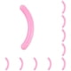 thumbnail image 3 of Vogacara Recambios para rizador de pestañas Flexible Sólido Útil Herramienta de belleza Suministros Práctico resistente Reemplace la tira adhesiva Rosa (Solo) 10piezas Vogacara CBP374068, 3 of 4