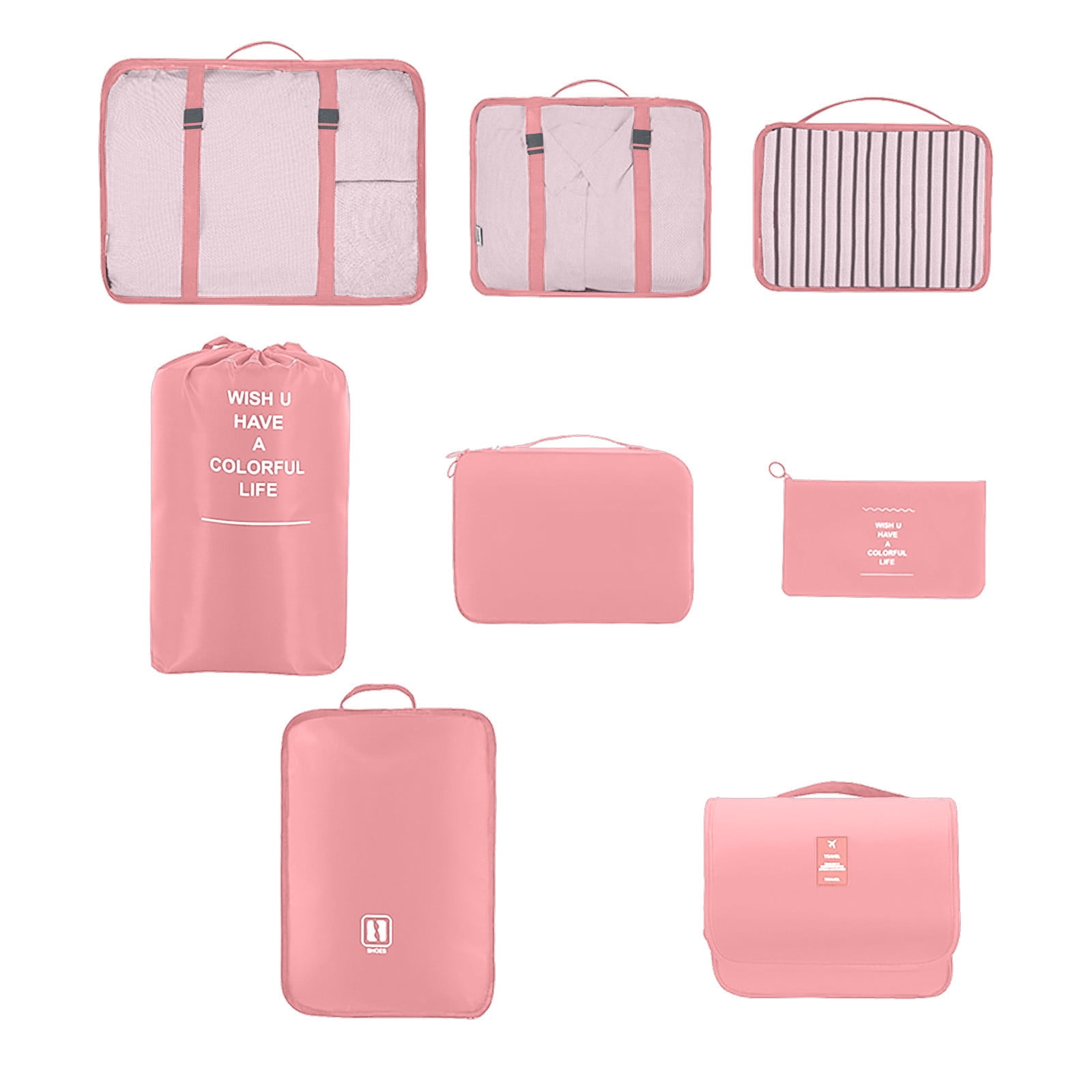 Wovilon Storage Bag Suitcase Clothes Travel Shoes Underwear Storage Bag Organizer Bag Set