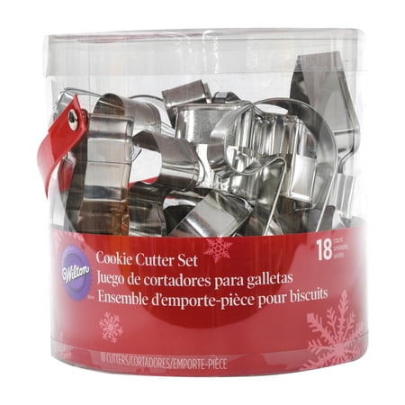 Product photo of Wilton Metal Cookie Cutter Set, Holiday 18 ct. 2308-1132 in Brand New condition