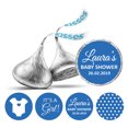 thumbnail image 1 of Darling Souvenir 190 Pcs Its A Girl Theme Custom Stickers for chocolate Candy Labels-Medium Blue, 1 of 2