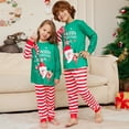 thumbnail image 2 of Pijama navideño familiar con estampado de letras de Papá Noel y dibujos animados nuevos de 2024, 2 of 5