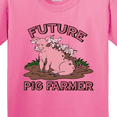 thumbnail image 4 of Inktastic Future Pig Farmer with Cute Pig Family Youth T-Shirt, 4 of 5