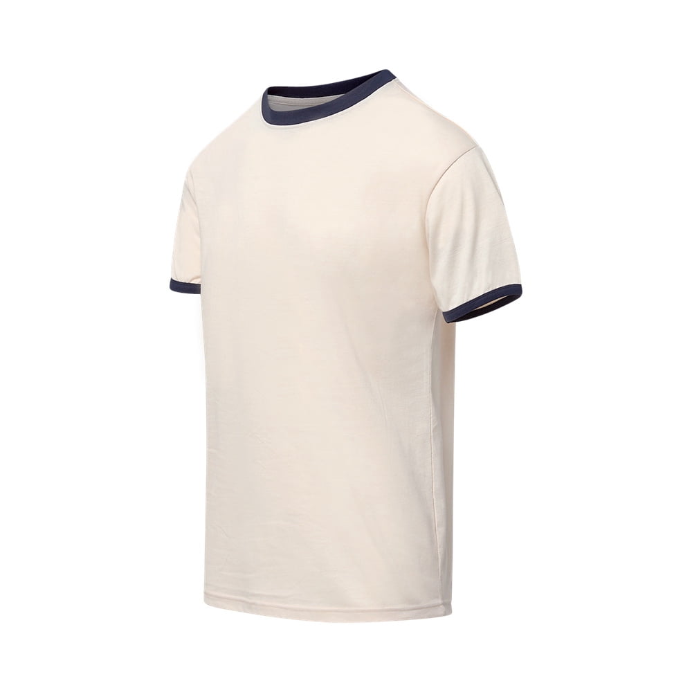 MV Sport 26425 Jackie Ringer Tee-Vintage White/Charcoal - 087-XL