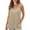 Khaki, variant on HomeDM Womens Yoga Tank Tops, Crew Neck Athletic Workout Spaghetti Strap Basic Camisole Shirts - Pink/S