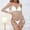 White, variant on uublik Women Lingerie Sets Valentine's Day One Piece Nightwear Lace Nightgown Bodysuit Chemise Sleepwear White Free Size
