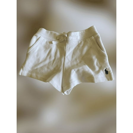 Polo Ralph Lauren WHITE Girls Pony Shorts, US 3T