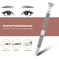 thumbnail image 3 of Pluma De Tatuaje Manual Desmontable Crystal Eyebrow Eyeliner Lip Microblading Needle Pen Siver Guardurnaity CE002778-00, 3 of 7