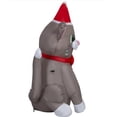 thumbnail image 4 of Gato atigrado inflable navideño con gorro de Santa y LED de 89 cm, 4 of 4