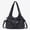 黑色, variant on Y2K Gothic Handbag for Women, Shoulder Bag PU Leather Punk Purses Bags