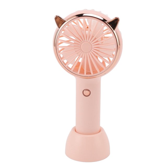 Personal Small Desk Fan Cat Ears Handheld Fan 3 Levels USB Charging Portable Handheld USB Fan for Outdoor Activities Travelling