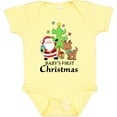 thumbnail image 3 of Inktastic Baby's 1st Christmas with Santa Reindeer and Tree Boys or Girls Baby Bodysuit, 3 of 5