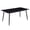 Black/Gold, variant on LeisureMod Zayle Modern Dining Table with a Sintered Stone Rectangular Wide Tabletop and Steel Base for Kitchen and Living Room (Black/Gold, 55" Wide)