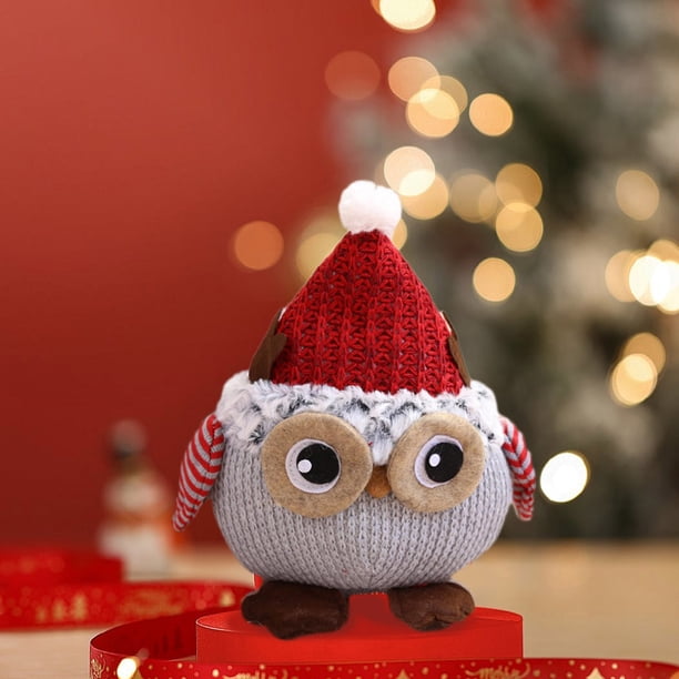Christmas Owl Decoration Doll Unique Christmas Decorations Christmas Gifts Cute Decoration Soft Fabrics
