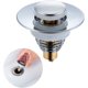 thumbnail image 1 of Tapón de fregadero de acero inoxidable de 3 piezas Ø 34-38 mm, tapón de fregadero emergente universal con 2 juntas de silicona, filtro de drenaje con tamiz antiobstrucción, para tapón de baño de lavabo de encimera TUNC Sencillez, 1 of 5