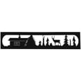 thumbnail image 1 of 7055 817865022906 Debout Cerf Rectangle Métal Art Mural, 1 of 2