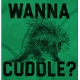 thumbnail image 2 of Wanna Cuddle Porcupine Animal Lover Men's Graphic T Shirt Tees Brisco Brands X, 2 of 6