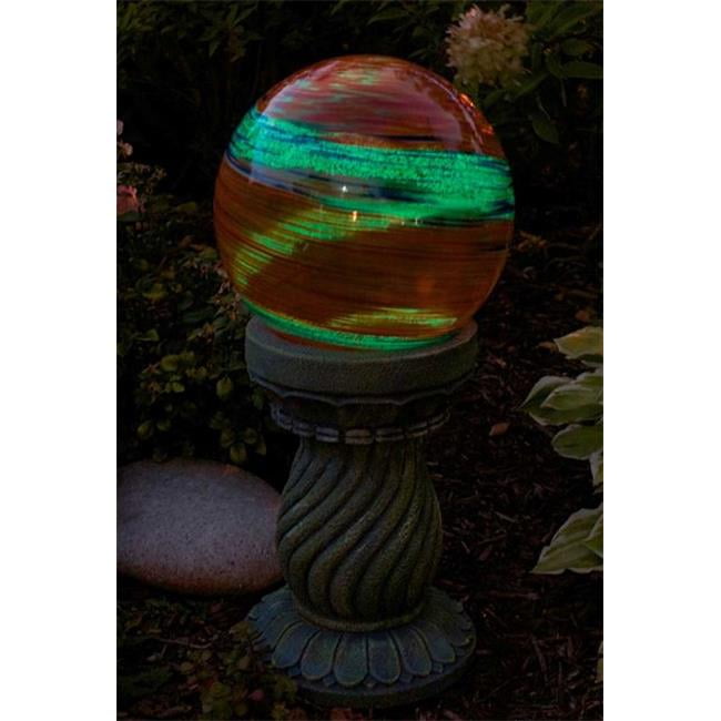 Earth Swirl Echo Valley 8149 10-Inch Glow-in-the-Dark Illuminarie Glass Gazing Globe 