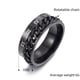 thumbnail image 4 of Pulsera de descompresión con anillo de cadena giratoria de acero de titanio digital romano personalizado de joyería, 4 of 6