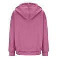thumbnail image 5 of Siilsaa Lightweight Jacket Women Casual Hoodie Sweatshirt Hooded Coat Tops Long Sleeve Blouse Pink,2XL, 5 of 5