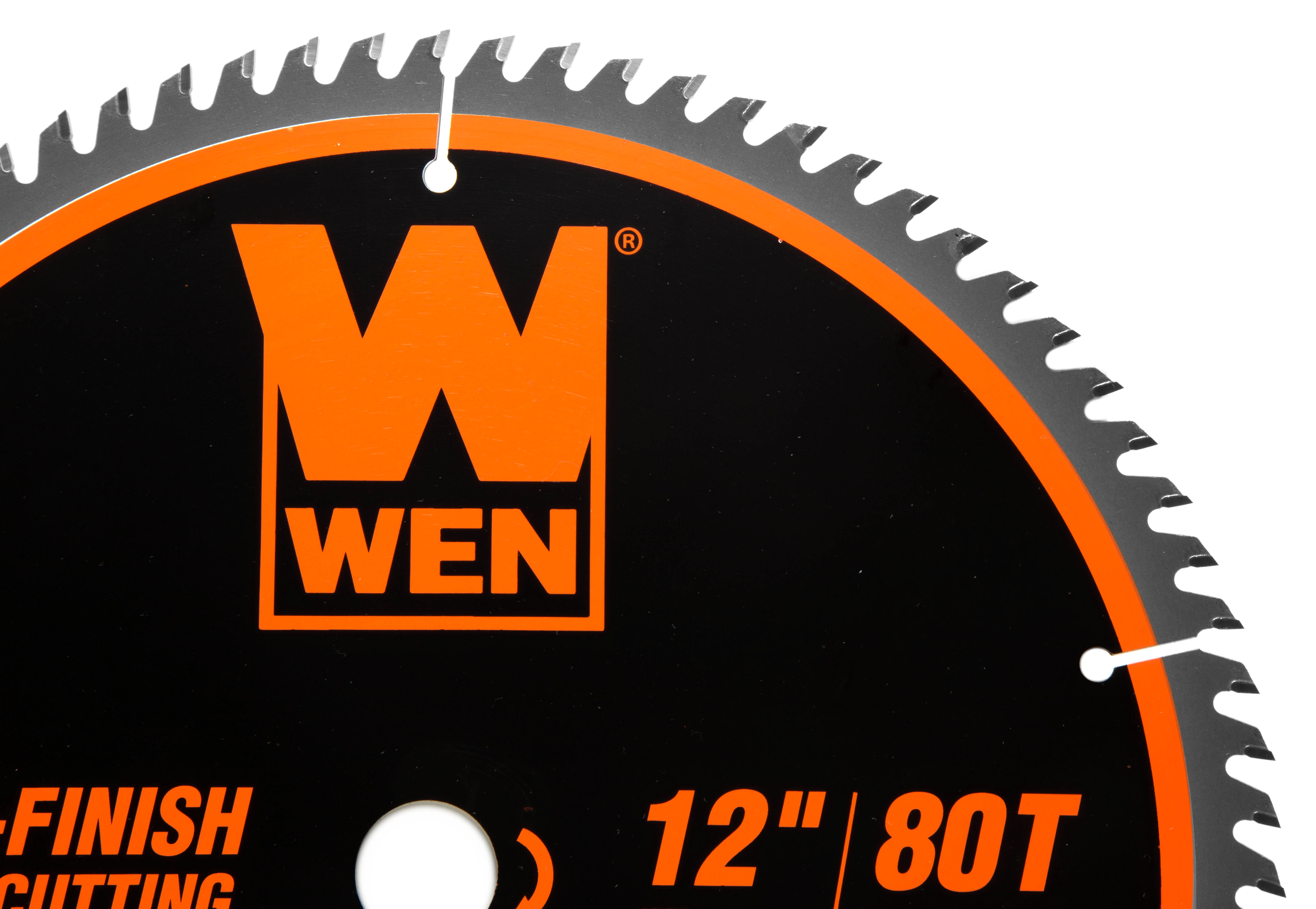 WEN 12-Inch 80-Tooth Fine-Finish Professional Woodworking Saw Blade for Miter Saws and Table Saws, BL1280