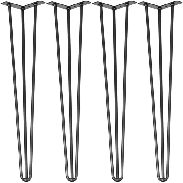 BENTISM Hairpin Table Legs 28 inch, Set of 4 DIY Desk Table Legs 3 Rods