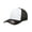 Black/White/Black, variant on Flexfit® 6511W - Cotton Twill White Front Panel Trucker
