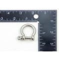 thumbnail image 4 of Red Hound Auto 1 Galvanized Steel Bow Shackle & Screw Pin Anchor 1/4 Inch Rigging WLL 1000 lbs, 4 of 5