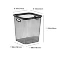 thumbnail image 3 of Matoen Transparent Trash Can, Bathroom Trash Cans, Plastic Slim Waste Basket, Clear Garbage Can for Bathroom, Bedroom, Kitchen, Home, Office, 3 of 8