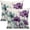 Blue Purple Floral, variant on Spring Floral Pillow Covers 18x18 Inches Set of 2 Blue Purple Floral Throw Pillow Cover Outdoor Rustic Summer Flower Decoration Pillowcase Farmhouse Decorative Cushion Cover For Home Sofa Couch