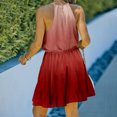 thumbnail image 4 of Pompotops Robe Décontractée Mode Femme Col en V en Chiffon Floral Boho Plage Manches Courtes, 4 of 7