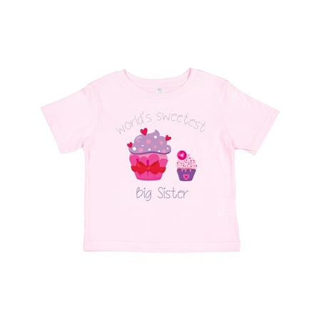 

Inktastic World s Sweetest Big Sister Girls Baby T-Shirt