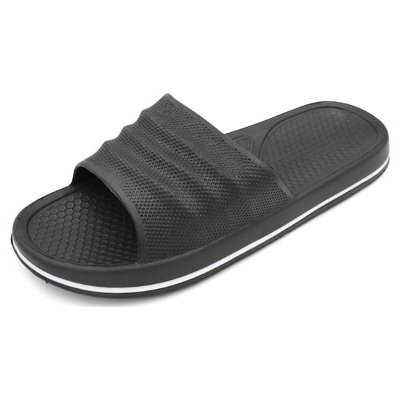 Ventana Men's Slip On Slide Sandals EVA Non Slip Shower Shoes Gym Recovery Shoes