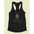 thumbnail image 3 of Mistletoe Wishes Ii Racerback Tank Women -Victoria Barnes Designs, Female x-Large, 3 of 4