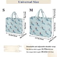 thumbnail image 2 of FORMRS Womens Corduroy Tote Bag Crossbody Shoulder Handbag with Pocket, Blue Ice Hockey, 2 of 7