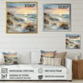 thumbnail image 4 of Designart "Winter'S Charming Beach Sunset III" Coastal Sunset Floater Framed Canvas Wall Art, 4 of 5