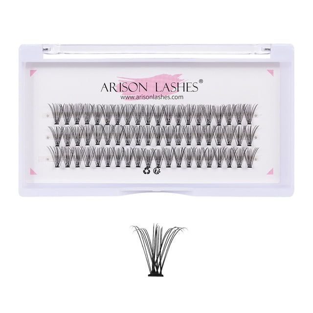 ARISON-extensiones de pestañas individuales 20D/30D, extensiones de pestañas individuales, con volumen prefabricado, con unión térmica, cilios