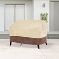 thumbnail image 1 of ACEGOSES 2-Seat or 3-Seat Sofa 600D Oxford Fabric Patio Sofa Cover, Click-Close Straps on the Bottom of Cover, Khaki, 1 of 8