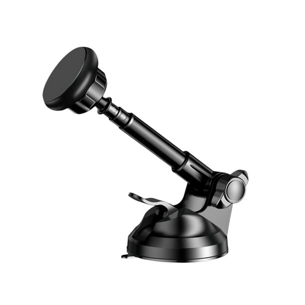 Soporte magnético telescópico para teléfono de coche con ventosa universal y creativo (negro)