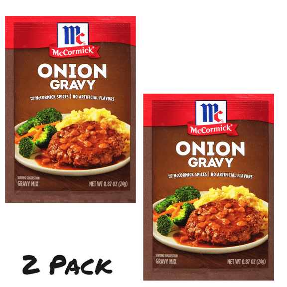 ( 2 Pack ) McCormick Gravy Mix - Onion, 0.87 oz