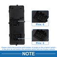 thumbnail image 4 of Interruptor de ventana eléctrica Unique Bargains para el lado del conductor delantero izquierdo para Ford F-150 2009-2010 Negro, 4 of 7