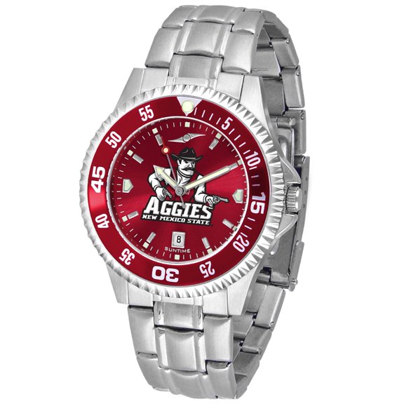 Crimson New Mexico State Aggies Competitor Steel AnoChrome Color Bezel Watch