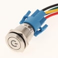 thumbnail image 3 of Interruptor de Pulsador Aautoblocante Yotijar LED blanco, 3 of 6