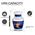 thumbnail image 2 of Yatskia Sunset Fishing Urns for Human Ashes Adult Female, Mini Keepsake Urn for Ashes Adult Male, Decorative Urns for Human Ash, (Tasty Pack of 1, 3 Inch), 2 of 8