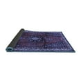 thumbnail image 2 of Ahgly Company Indoor Square Persian Blue Traditional Area Rugs, 5' Square, 2 of 4