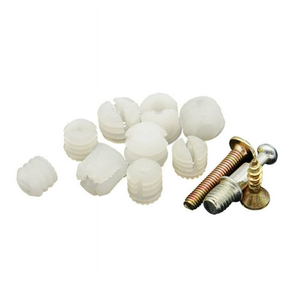 MRLESS Plastic Dowel Plastic Hinge Dowel Inserts Cabinet Door Hinge Dowels Repair Installation Replacement Fittings for Cabinet Door Drawer