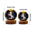 thumbnail image 3 of Luminous Crystal Ball USB Powered Warm Light Decoration For Home Or Entryway, 3 of 7