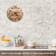 thumbnail image 6 of VOCOO 10" Wood Grain Round Vintage Wall Clock, Silent Non-Ticking Rustic Farmhouse Clock for Kitchen, Home, Office and Bedroom, 6 of 7