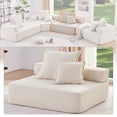 thumbnail image 3 of Newest Loveseat Frame for Oversized Modular U Shaped Sectional Sofa,Luxury Boucle Floor Couch,Convertible Compressed Couch,Spacious Foam-Filled Sofa for Living Room,2 Colors, 3 of 8