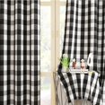 thumbnail image 2 of XNKOLMJ Red White Curtains for Windows Buffalo Check Plaid Gingham Pattern Rod Pocket Cotton Curtain Panels 48 inch Length Farmhouse Kitchen Curtains 2 Panels Living Room Bedroom Basement, 2 of 7