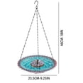 thumbnail image 3 of 2026 New Solar Cascade Hanging Bird Bath Fountain, Outdoor Hanging Bird Bath, Large Humming Birds Baths Fountains, with Solars Pump & Glass Bowl, for Outdoor, Gardens (Purple-Upgraded), 3 of 6